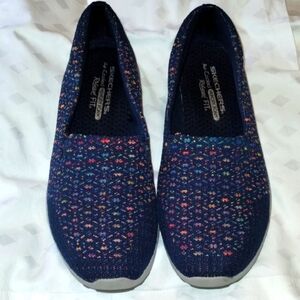 Skechers Air CooledBlack Sneakers Memory Foam Slip-On Design Relaxed FIT 9.5